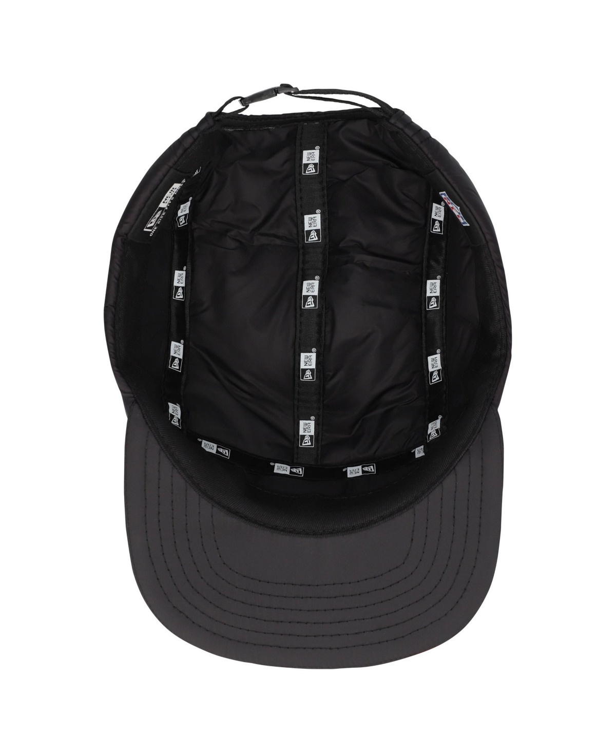New Era Men's Black Green Bay Packers Quilted Camper Adjustable Hat