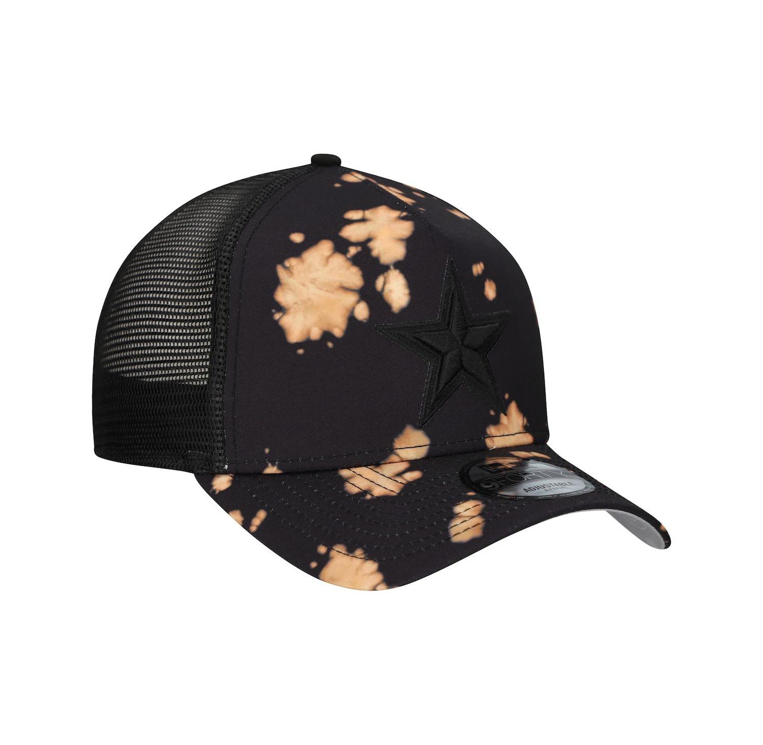 Men's Black Dallas Cowboys Bleached 9FORTY A-Frame Adjustable Hat