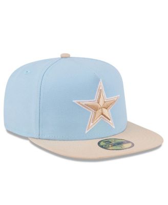 Men's Light Blue/Light Beige Dallas Cowboys Two-Tone Color Pack A-Frame 59FIFTY Fitted Hat