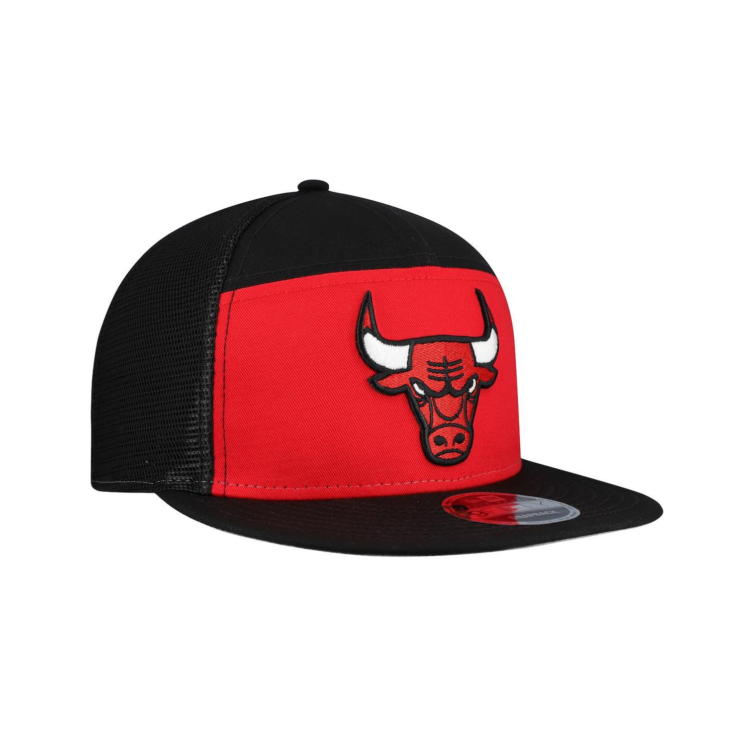 Men's Red/Black Chicago Bulls Outdoor Split Panel 9FIFTY Snapback Hat