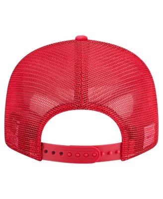 Men's Royal/Red Philadelphia 76ers Outdoor Split Panel 9FIFTY Snapback Hat