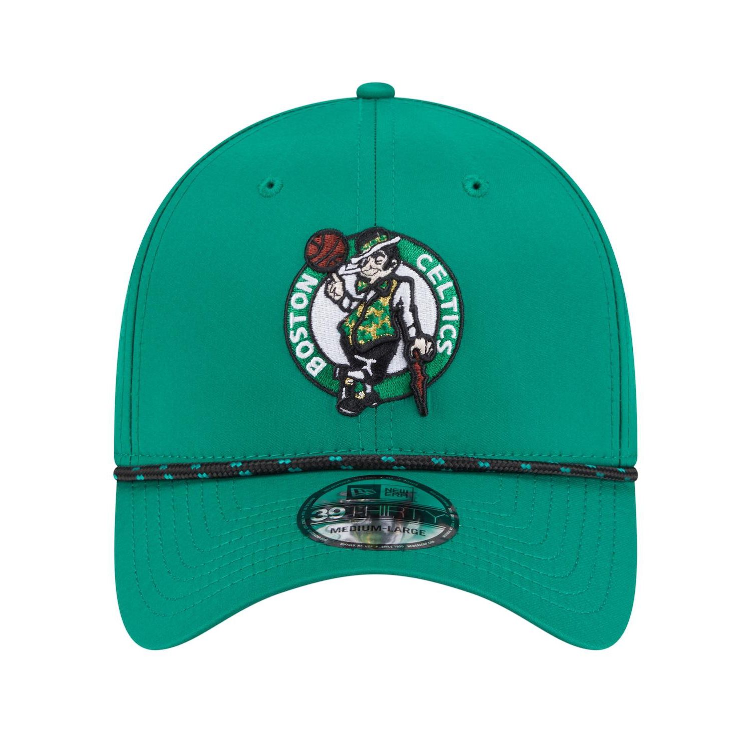 Men's Kelly Green Boston Celtics Featherweight Poly Rope Flex 39Thirty Hat