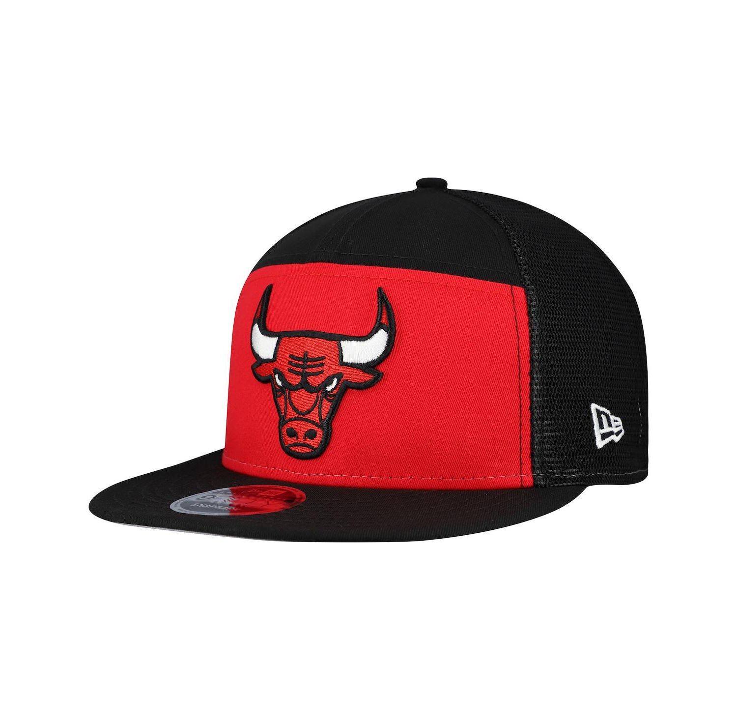 Men's Red/Black Chicago Bulls Outdoor Split Panel 9FIFTY Snapback Hat