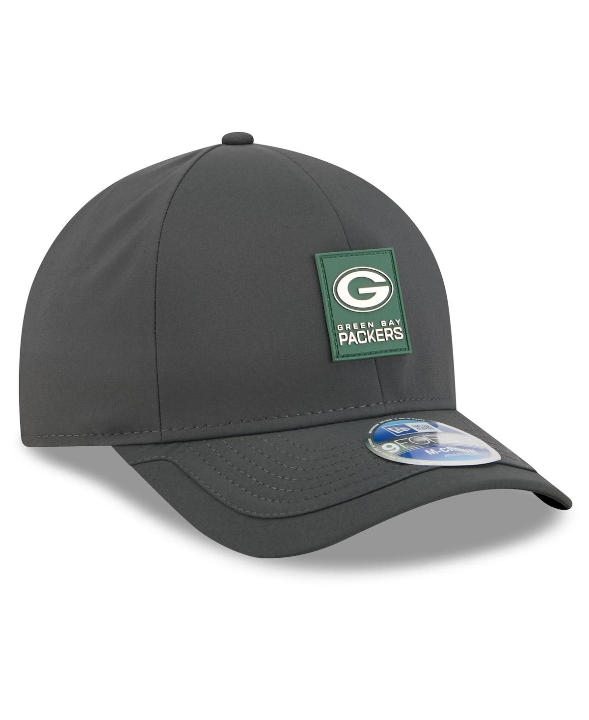 New Era Men's Charcoal Green Bay Packers 2025 Sideline Cold Weather 9FORTY M-Crown Adjustable Hat