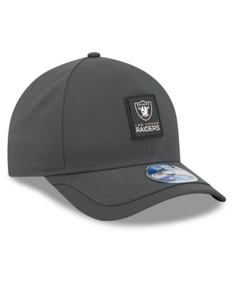 Men's Charcoal Las Vegas Raiders 2025 Sideline Cold Weather 9FORTY M-Crown Adjustable Hat