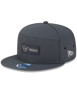 New Era - Men's Charcoal Houston Texans 2025 Sideline Cold Weather Split Panel 9FIFTY Snapback Hat