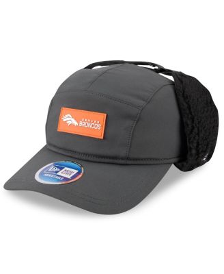 New Era - Men's Charcoal Denver Broncos 2025 Sideline Cold Weather Runner Dog Ear Adjustable Hat