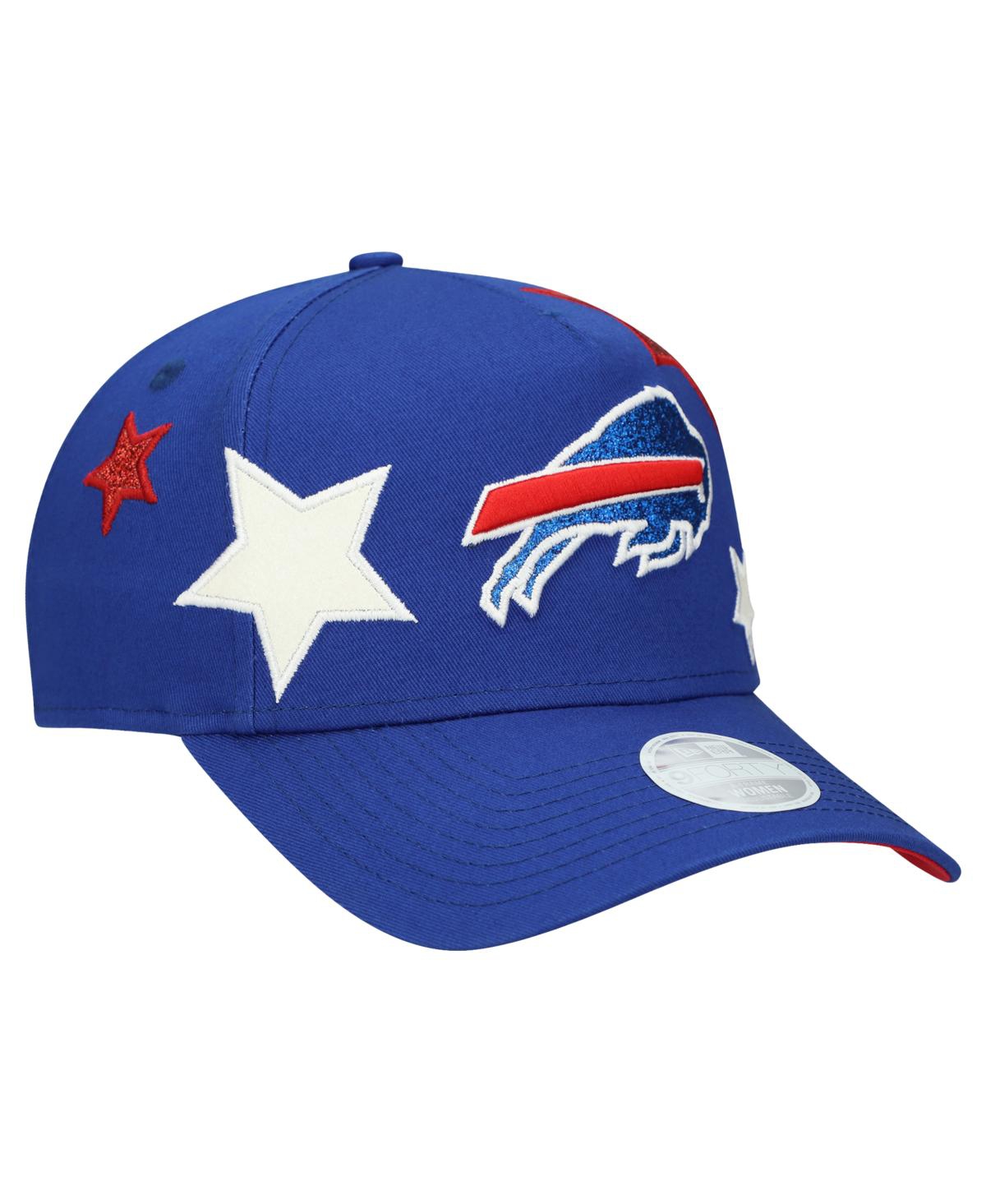 New Era Women's Royal Buffalo Bills Stardom A-frame 9forty Adjustable Hat In Blue