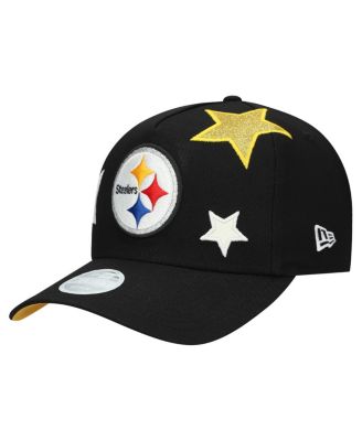 New Era - Women's Black Pittsburgh Steelers Stardom A-Frame 9FORTY Adjustable Hat