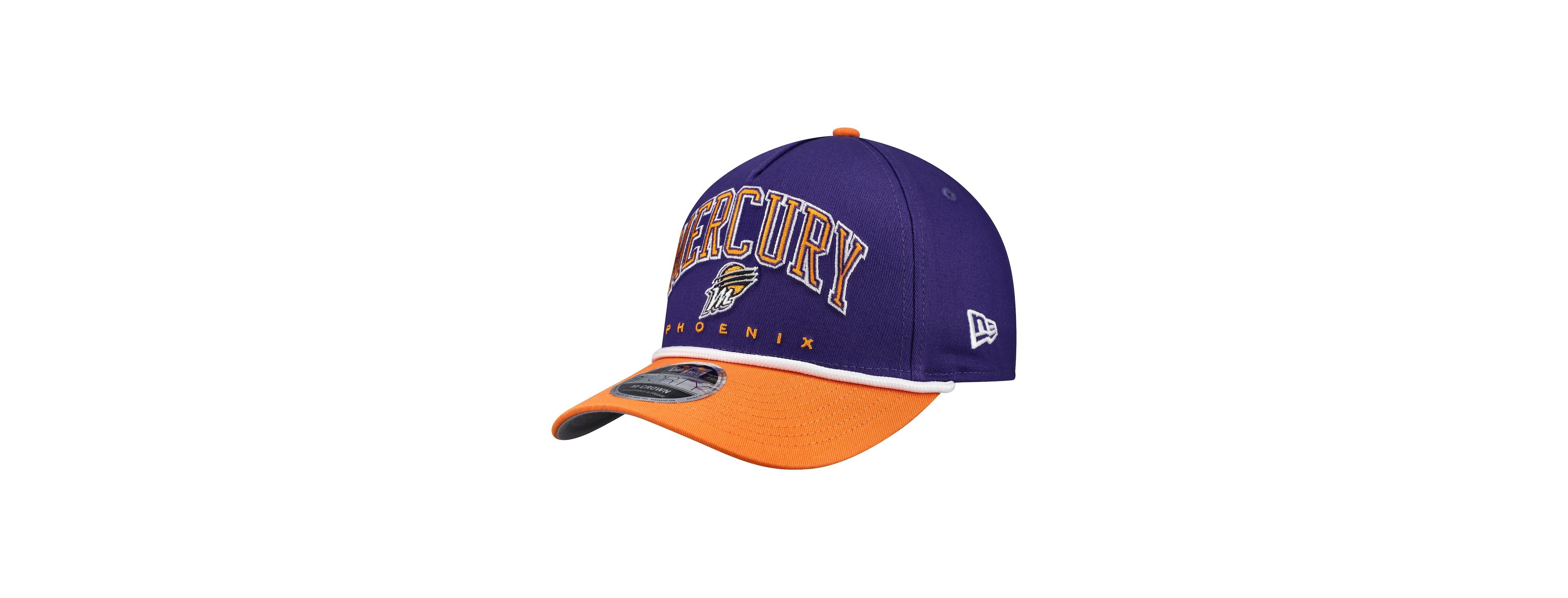 New Era Men's Purple Phoenix Mercury Bold Arch Coolera 9FORTY A-Frame M-Crown Adjustable Hat