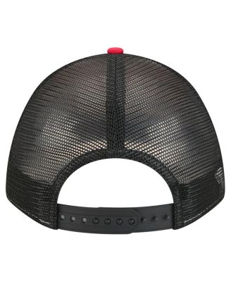 Men's Red San Francisco 49ers Linear A-Frame 9FORTY Adjustable Hat