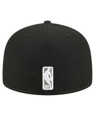 Men's White/Black Brooklyn Nets Repeat 59Fifty Fitted Hat