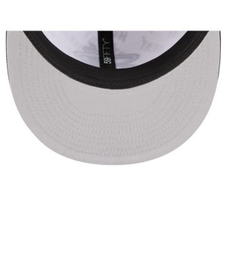 Men's White/Black Miami Heat Repeat 59Fifty Fitted Hat