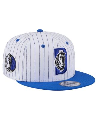 Men's White Dallas Mavericks Deceptor Pinstripe 9FIFTY Snapback Hat