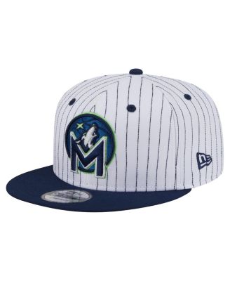 Men's White Minnesota Timberwolves Deceptor Pinstripe 9FIFTY Snapback Hat