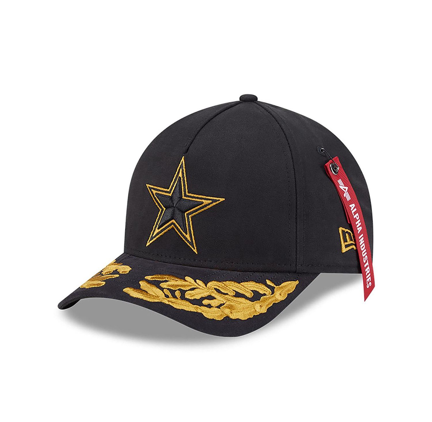 x Alpha Men's Industries Black Dallas Cowboys A-Frame 9FORTY Adjustable Hat
