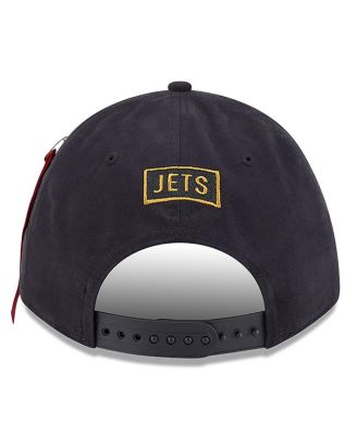 x Alpha Men's Industries Black New York Jets A-Frame 9FORTY Adjustable Hat