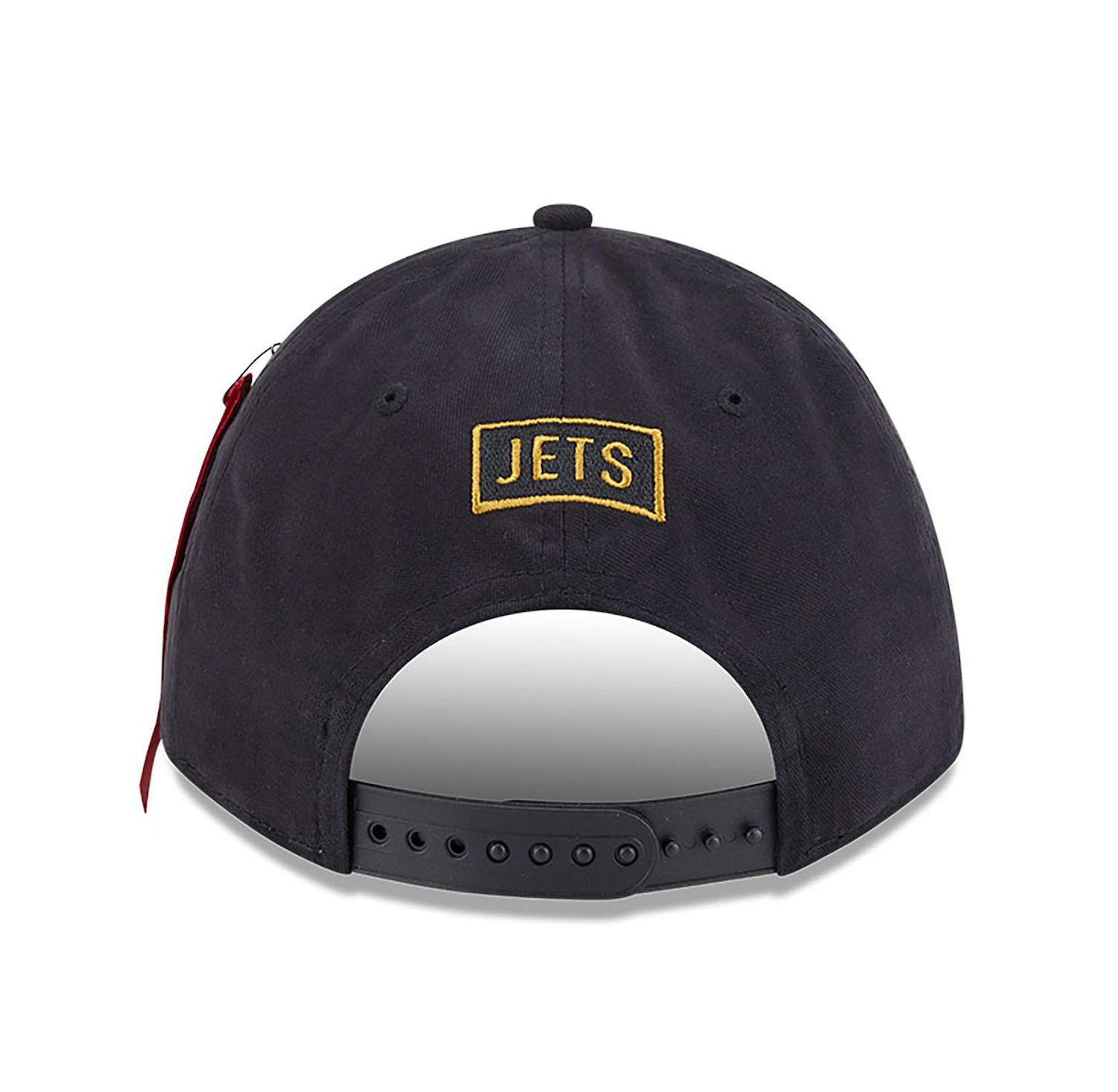 x Alpha Men's Industries Black New York Jets A-Frame 9FORTY Adjustable Hat