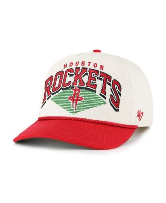 Men's Cream/Red Houston Rockets Pomona Two-Tone Rope Hitch Adjustable Hat