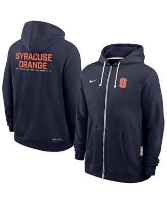 Nike - Men's Navy Syracuse Orange 2025 Sideline Standard Issue Dri-Fit Full-Zip Hoodie
