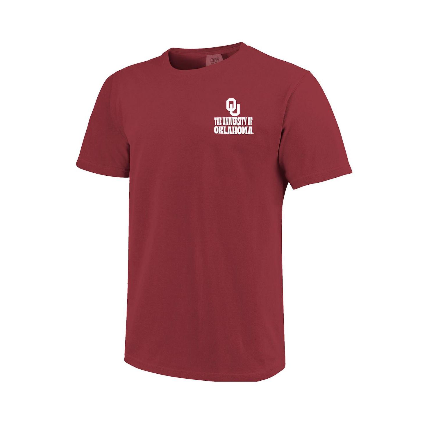 Men's Crimson Oklahoma Sooners Comfort Colors Thick Lined Landscape T-Shirt