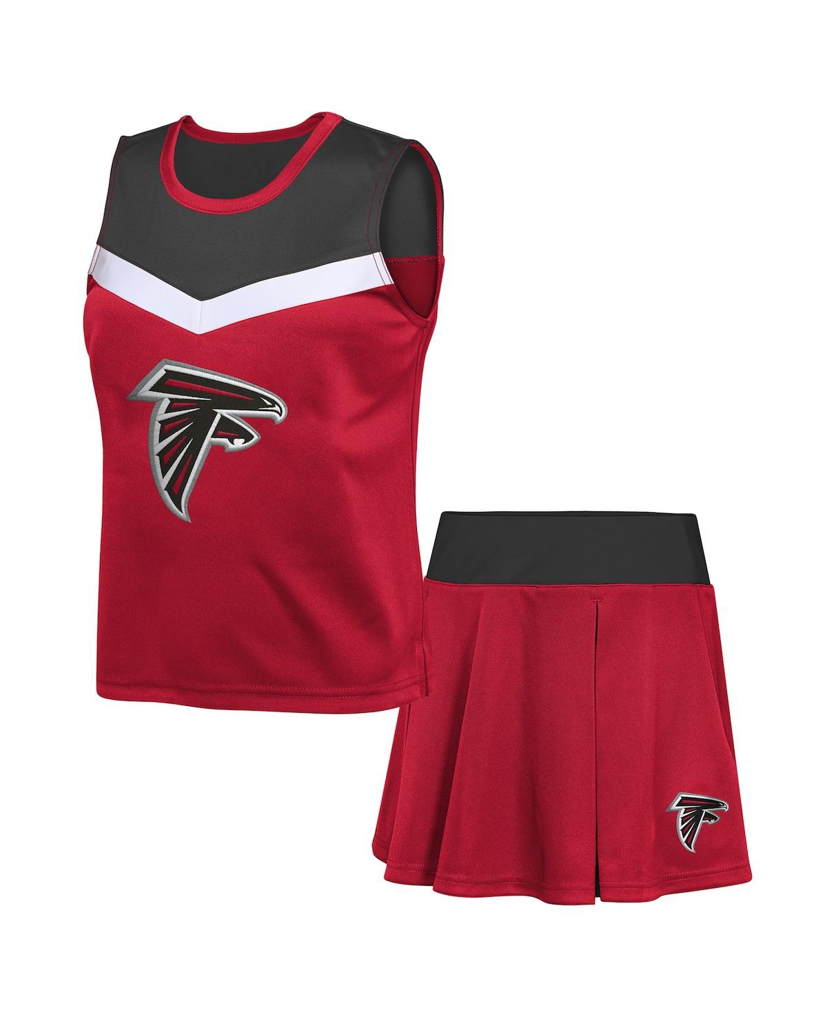 Outerstuff Kids' Big Girls 2-piece Red Atlanta Falcons Spirit Cheerleader Set
