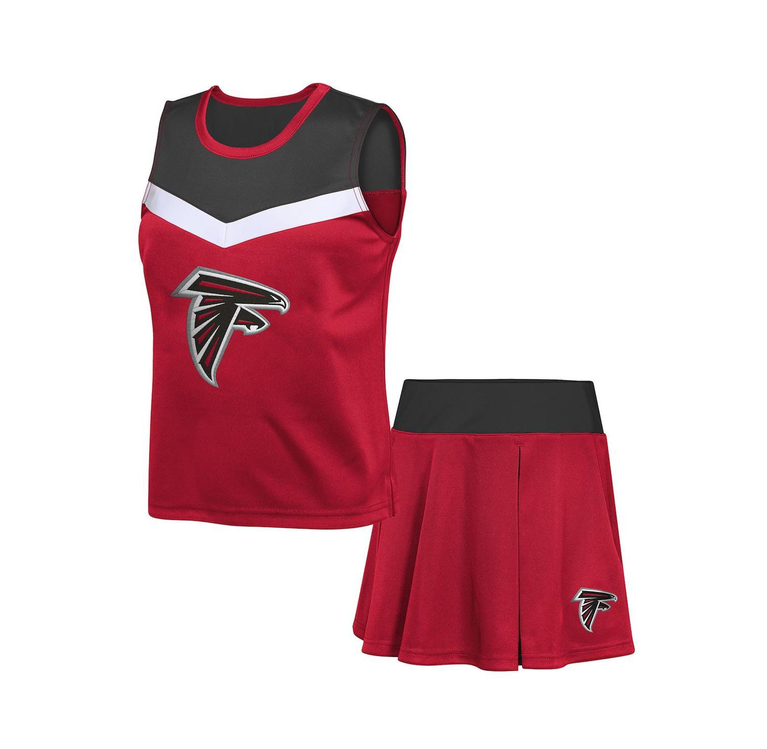Big Girls 2-Piece Red Atlanta Falcons Spirit Cheerleader Set