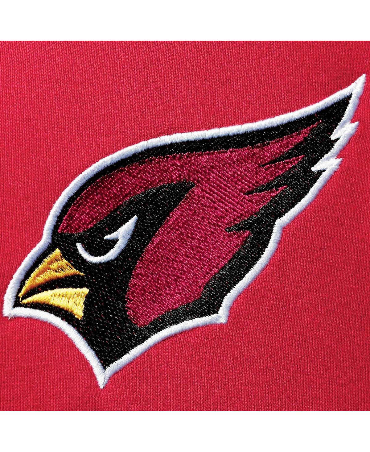 Starter Men's Cardinal/Black Arizona Cardinals Playoffs Color Block Full-Zip Hoodie