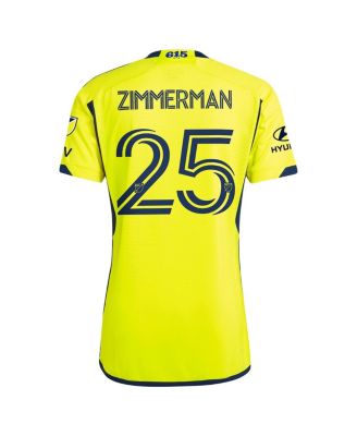 Men's Walker Zimmerman Yellow Nashville SC 2024 The 615 Kit Authentic Player Jersey