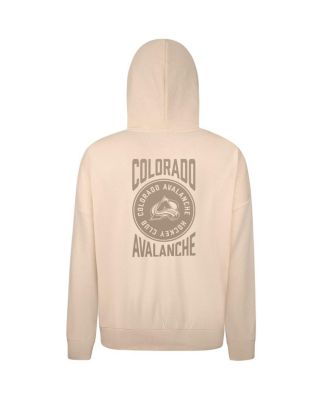 Men's Cream Colorado Avalanche Contact Stamp Pullover Hoodie