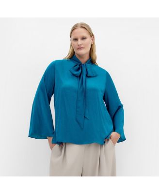 Plus Size Mahalia Neck Tie Top