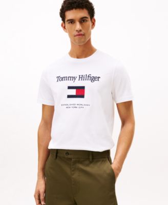 Men's Logo Embroidered Flag T-Shirt