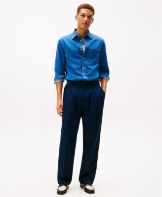 Men's Denim Long-Sleeve Shirt