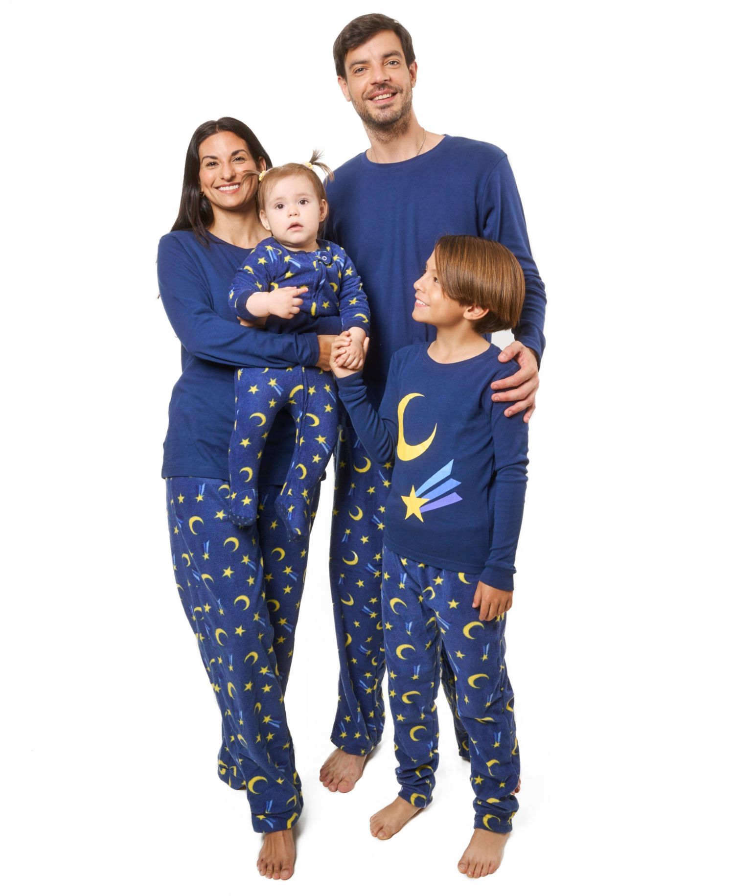 Toddler Matching Family Two-Piece Cotton Top and Fleece Pants Holiday Pajamas (2T-5T)