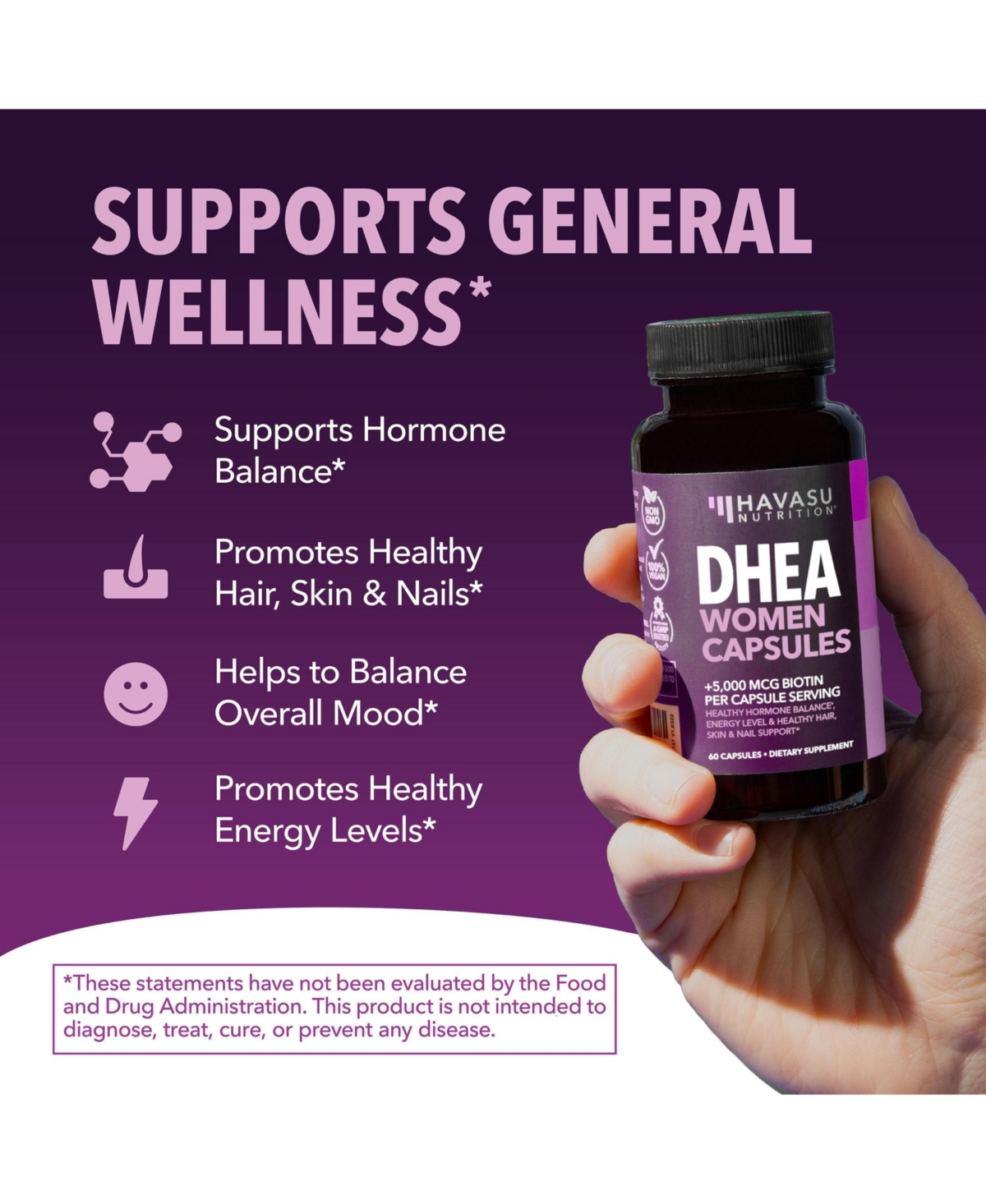 Dhea Capsules for Women, 120ct