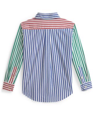 Boys 2-7 Striped Cotton Poplin Fun Shirt