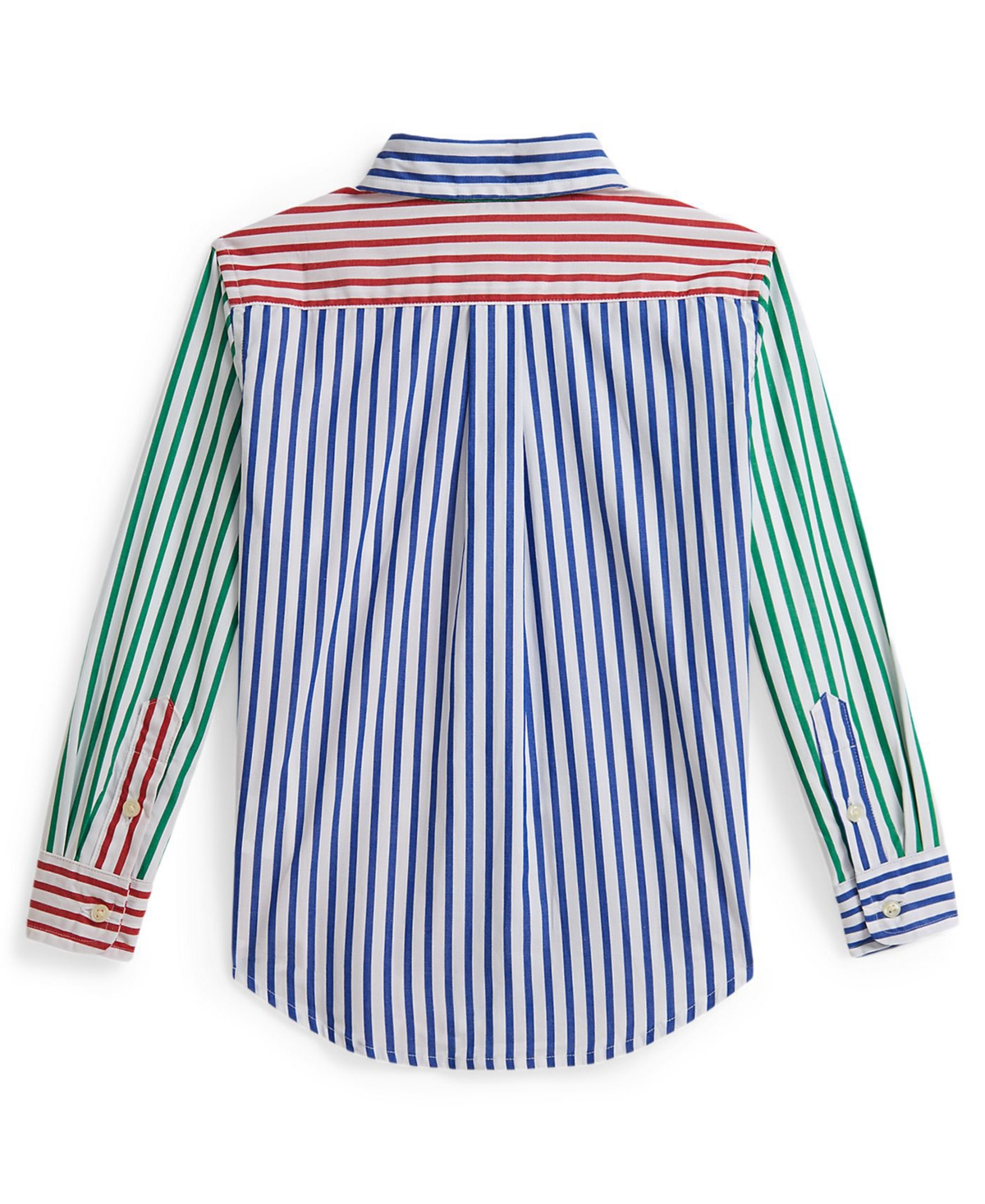 Polo Ralph Lauren Boys 2-7 Striped Cotton Poplin Fun Collar Shirt