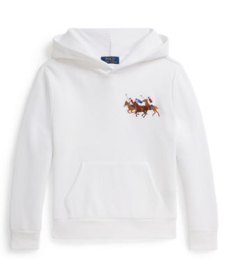 Polo Ralph Lauren - Boys 8-20 Triple-Pony Fleece Long-Sleeve Hoodie