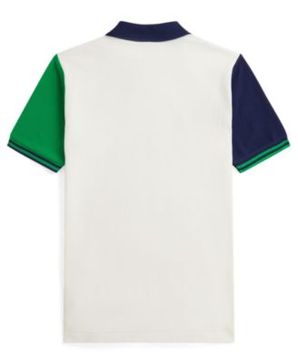 Boys 8-20 Color-Blocked Mesh Polo Shirt