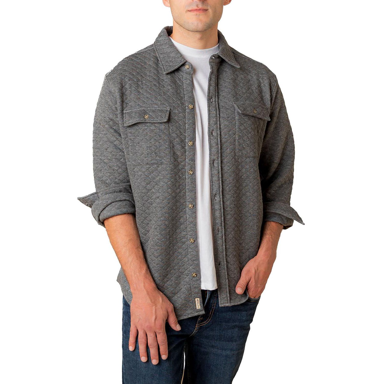 Men's Hope and Henry Long Sleeve Quilted Shirt Jacket