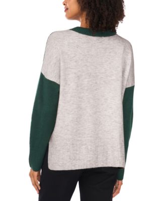 Women's Colorblocked Drop-Shoulder Sweater