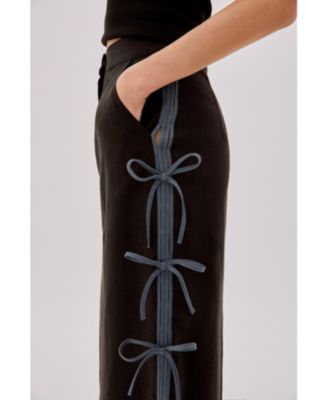 Women's Carolina Linen Bow Midi Skirt