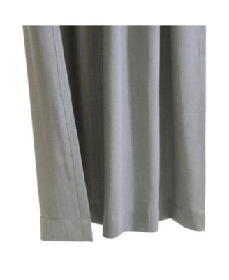 Mulberry Light Filtering Functional Dual Header Curtain Panel for Windows 54" x 84" Grey