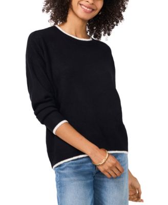 Women's Tipped Crewneck Sweater