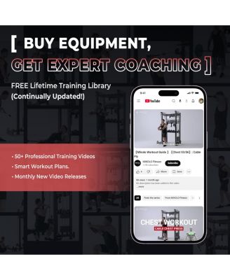 Power Cage with Cable Crossover & Lat Pulldown System, 1500LB Home Gym Rack (Red)