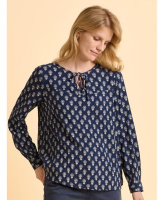 Women's Juliette Long Sleeve Tie Neck Blouse