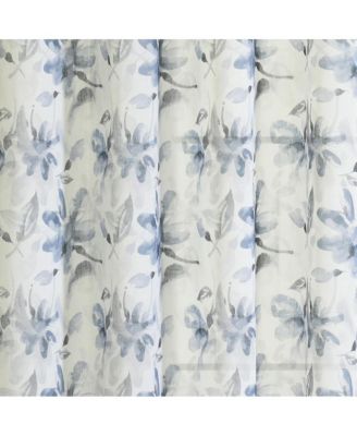 Florence Sheer Grommet Subtle Watercolor Floral Design Curtain Panel for Livingroom Bedroom 52" x 108" Multicolor