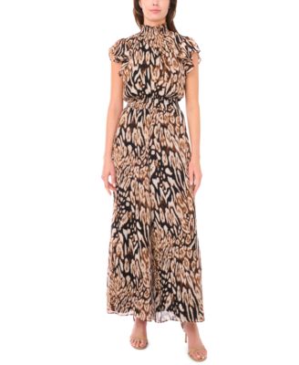 MSK - Women's Flutter Sleeve Smocked Waist Jumpsuit