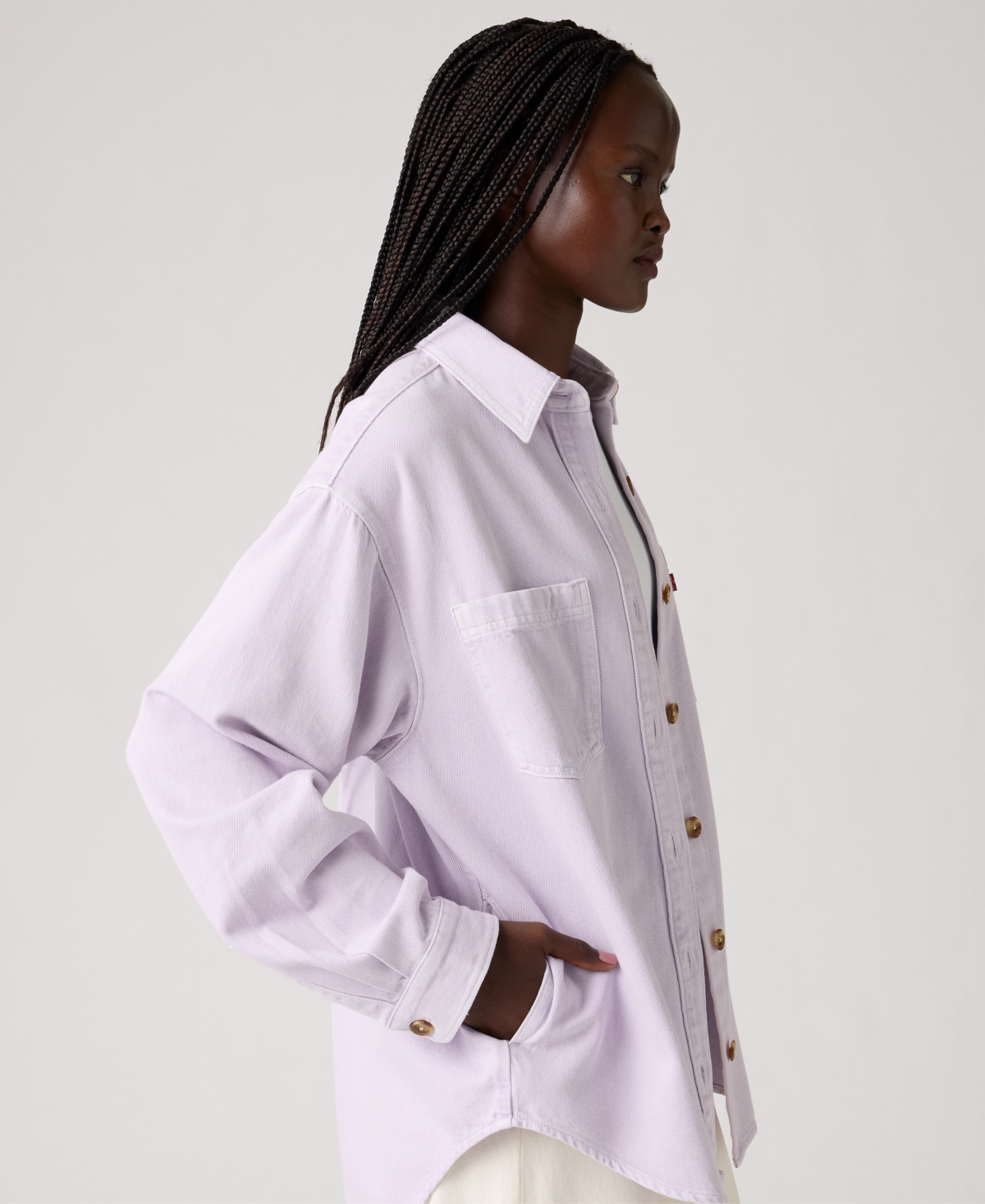 Levi's Women's Iris Button-front Cotton Overshirt In Multi