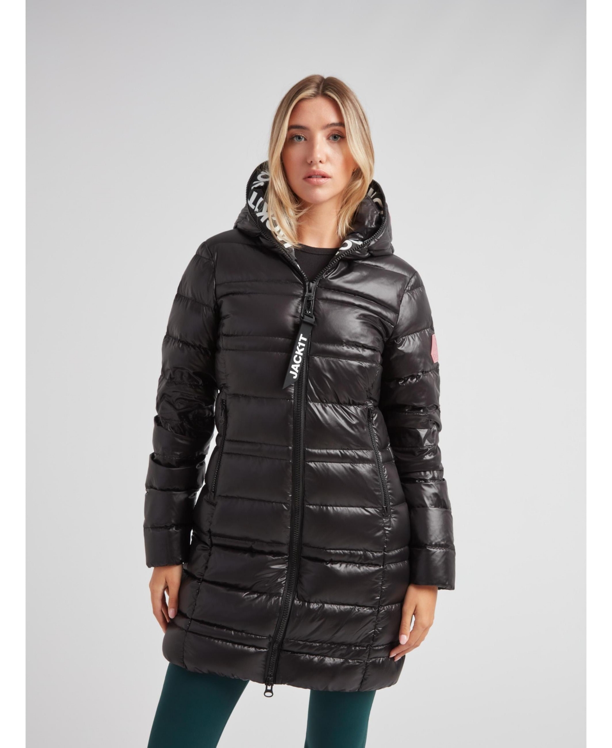 JACK1T Women's R4D Tramline Hooded Puffer Coat